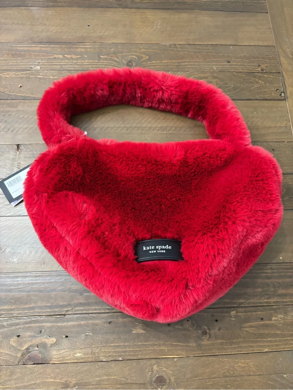 Kate Spade Luver Faux Fur Heart Tote